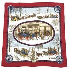 美品 ◇HERMES◇ カレ90 スカーフ 雪と馬車 Xmas エルメス 981 - メルカリ