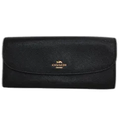 ★【COACH】コーチ　札入れ　長財布　ウォレット　レディース　メンズ　ブラック　ハイブランド　さいふ　ゴールド金具
