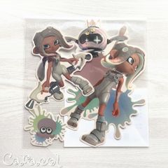 스플라툰 3 사이드 오더 다이 컷 스티커 Splatoon3 / 닌텐도 상품