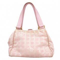みん様 CHANEL シャネル ニュートラベルライン トートバッグ MM ピンク