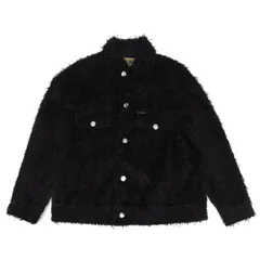ヒステリックグラマーHYSTERIC GLAMOUR KINKY 混紡シャギーデザイントラッカージャケット 黒Fのサムネイル