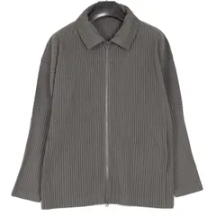 オムプリッセ イッセイ ミヤケHOMME PLISSE ISSEY MIYAKE プリーツダブルジップジャケット グレー3のサムネイル