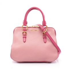 miu miu 2way ショルダーバッグ ピンク - メルカリ