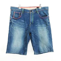 ハーレー Hurley デニム ジーンズ ボトムス ショート ハーフ ユーズド加工 ストレッチ 34 インディゴブルー ※EKMのサムネイル