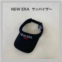 NEW ERA　ニューエラサンバイザー　日よけ　日よけ対策　UVケア　キャップ　帽子　バイザー　ブラック　ユニセックス　ロゴ刺繍のサムネイル