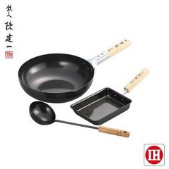 鉄人 陳建一 フライパン 玉子焼き器 お玉 穴あきお玉 5点セット 鉄人 陳建一 フライパン 玉子焼き器 お玉 穴あきお玉 5点セット - メルカリ