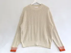 【223796】ESTNATION エストネーション  23SS コットン　サマーセーター 長袖　ニット 　クルーネック メンズ  ・L 31-234-12-020060 ベージュのサムネイル