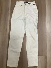 【225063】VERSACE JEANS COUTURE ヴェルサーチジーンズ  デニムパンツ　ジーンズ　ヴィンテージ　装飾ボタン　イタリア製　24/38  ・ ベージュのサムネイル