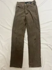 【225044】VERSACE JEANS COUTURE ヴェルサーチジーンズ  デニムパンツ　ジーンズ　ヴィンテージ　コットン100％　装飾ボタン　イタリア製　24/38  ・ ブラウン系のサムネイル