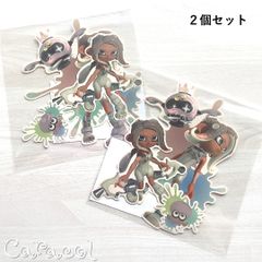 [2개 세트] 스플라툰 3 사이드 오더 다이컷 스티커 Splatoon3 / 닌텐도 상품