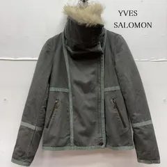 イブサロモン ARMY アシメトリー ミリタリー 本革 ファー ジャケット レディース 36 ISItems【USED】【古着】【中古】50160564のサムネイル