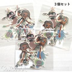 [3개 세트] 스플라툰 3 사이드 오더 다이컷 스티커 Splatoon3 / 닌텐도 상품