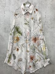 AMERI 花柄 シアートップス ハイネック Mサイズ - メルカリ