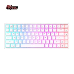 白 ホワイト　Royal kludge-RK84ワイヤレスバックライト ゲーミングキーボードのサムネイル