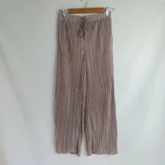 M1-03477 【Women】 GU (ジーユー) パンツ レディースワイドパンツ (M) /藤色  K-春秋