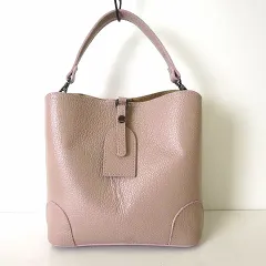 BORSE IN PELLE ボルサインペレ イタリア製 バッグ ハンドバッグ シュリンクレザー 牛革 ピンクベージュ かばん 鞄 カバンのサムネイル