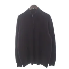 バーバリー ロンドン BURBERRY LONDON ニット セーター 長袖 ハーフジップ カシミヤ混 紫 パープル LLのサムネイル