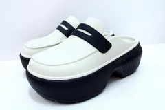 【226723】CROCS クロックス  STOMP LOAFER Linen Black ICONIC ストンプ ローファー 23ｃｍ  M5 W7 23.0ｃｍ相当のサムネイル
