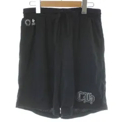 クロムハーツ CHROME HEARTS MESH VARSITY SHORTS CH メッシュ ハーフパンツ ショート ナイロン ロゴ ウエストゴム M 黒 ブラック /KW ■GY20のサムネイル