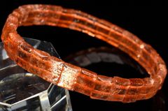 高発色◇虹入り レモンクォーツ 12.5mm ブレスレット 1個売り