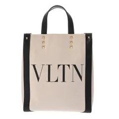 ヴァレンティノ  ガラヴァーニ VLTNトート ホワイト/ブラック  XW2B0K37FWB  メンズ キャンバス レザー 2WAYバッグのサムネイル