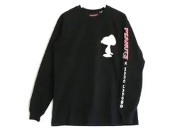 【227922】レア MARC JACOBS マークジェイコブス  *PEANUTS　ピーナッツ　SNOOPY　厚生地 長袖Tシャツ メンズ  ・XS ブラックのサムネイル