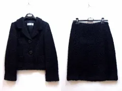 【228736】MAX MARA マックスマーラ  モヘヤ ウール セットアップ スカートスーツ  I40 ブラックのサムネイル