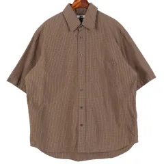 UNIQLO U チェック 半袖シャツ XL / k4991