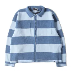 【新品】PHINGERIN フィンガリン ジャケット ブルー サイズ:L | 25SS ストライプ コーデュロイ ニット ジャケット (CORDY KNIT JACKET STRIPE PD-251-KN-012) | アウター ブルゾン 上着【メンズ】のサムネイル