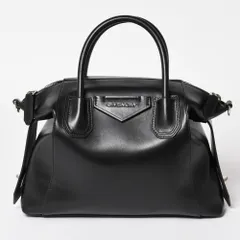 極美品 GIVENCHY ジバンシー Hand Bag ハンドバッグ アンティゴナ ソフト ブラック レザー 中古 4a002848のサムネイル