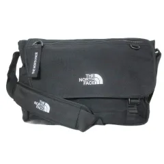 ザノースフェイス THE NORTH FACE WHITE LABEL 美品 メッセンジャーバッグ ショルダーバッグ 斜め掛け 鞄 ロゴ刺繡 ONE 黒 ブラック NN2PP00N ユニセックス /X