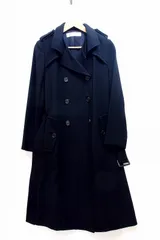 【229511】united bamboo ユナイテッドバンブー  ウール ロング トレンチコート ブラックのサムネイル