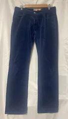 【230088】Notify ノティファイ  ストレートパンツ　ボトムス　ベロア　ベルベット　コットン　ストレッチ　日本製　32 メンズ  ・ ブルーのサムネイル