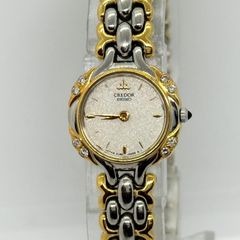 新品電池】SEIKO クレドール 18KT 8Pダイヤ レディース腕時計 - メルカリ
