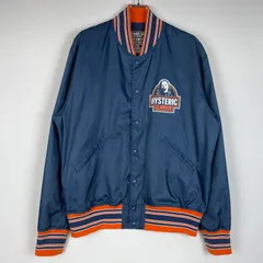 【中古品】 HYSTERIC GLAMOUR ヒステリックグラマー MAKE ME SMILE STUDIUM JACKET 02233AB10 メイクミースマイル スタジアムジャケット ライトアウター スタジャン 【140-260603-ss-08-tei】のサムネイル