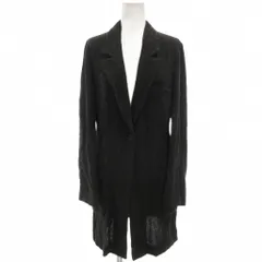 エンポリオアルマーニ EMPORIO ARMANI 美品 チェスターコート ジャケット カーディガン 40 薄手 ノッチドラペル ポケット付き ミドル丈 グレー /KB ■ECG003のサムネイル