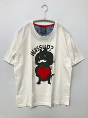 MODISH GAZE Tシャツ/カットソー L ホワイト 前面プリント 半袖 Uネック メンズ レディースのサムネイル