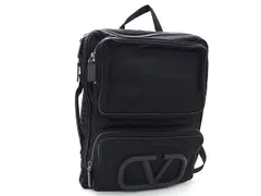 VALENTINO GARAVANI ヴァレンティノ ガラヴァーニ  ショルダーバッグ Supervee VLTN バックパック VY2B0A53DZK ブラック テキスタイル × レザー メンズ 美品のサムネイル