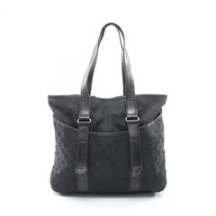 GUCCI グッチ トートバッグ ベロア Gロゴ 肩掛け レザー ブラック A4 
