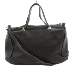 フルラ FURLA ミニボストンバッグ ハンド ショルダー 2WAY レザー 黒 ブラック /FF ☆AA★のサムネイル