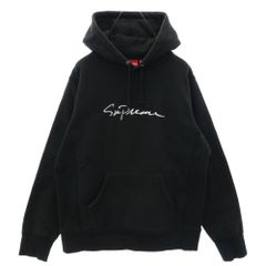 三*星様 Supreme シュプリーム パーカー Lサイズ 筆記体ロゴ 人気即完 人気Lサイズ】シュプリーム☆筆記体センター刺繍ロゴ最高デザイン