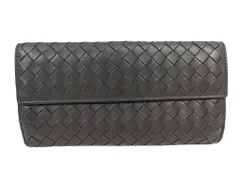 BOTTEGA VENETA ボッテガヴェネタ 長財布 イントレチャート 134075 ブラウン レザー ユニセックス Wホック 二つ折り