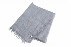 【232253】DAKS ダックス  ストール カシミヤ シルク スコットランド製 グレーのサムネイル