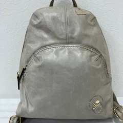 4165　PELLE BORSA　ペレボルサ　リュックサック　リュック　バックパック　グレー系　グレージュ系　レディース　レザー　シンプル　きれいめのサムネイル