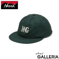 ナンガ キャップ 帽子 メンズ レディース 深め NANGA ブランド 6パネル コットン 綿 軽量 軽い ロゴ 刺繍 COTTON TWILL LOGO CAP コットンツイル NNG N2600-3A066A GRNのサムネイル