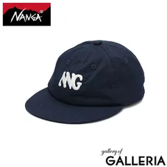 ナンガ キャップ 帽子 メンズ レディース 深め NANGA ブランド 6パネル コットン 綿 軽量 軽い ロゴ 刺繍 COTTON TWILL LOGO CAP コットンツイル NNG N2600-3A066A NVYのサムネイル