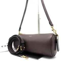 未使用に近い コーチ COACH バレル 2way ワンショルダーバッグ ハンドバッグ クロスボディ ショルダーバッグ ブラウン 茶 レザー 現行 肩掛け 斜め掛け 夏休み ボーナス 夏コーデ ご褒美 旅行 帰省 サマーギフト