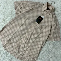 《美品》newbalance チェック柄シャツ オレンジ M 羽織り カジュアルのサムネイル