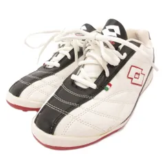 ロット lotto トレーニングシューズ スニーカー サッカー フットサル 36.5 白 ホワイト 黒 ブラック /JS ■GY74のサムネイル