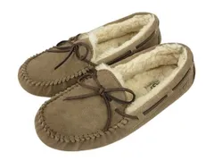 アグ オーストラリア UGG australia OLSEN オルセン 1003390 モカシンシューズ ムートン ローファー ボア 26cm グレージュ系 靴のサムネイル